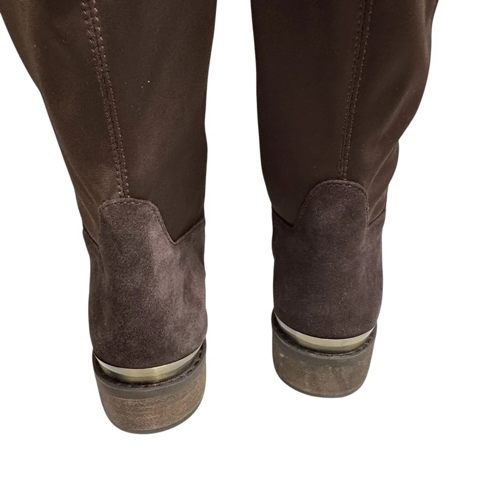 NEW Blondo Women's Valina Leather‎ Waterproof Over-The-Knee Boots Size 7M Brown